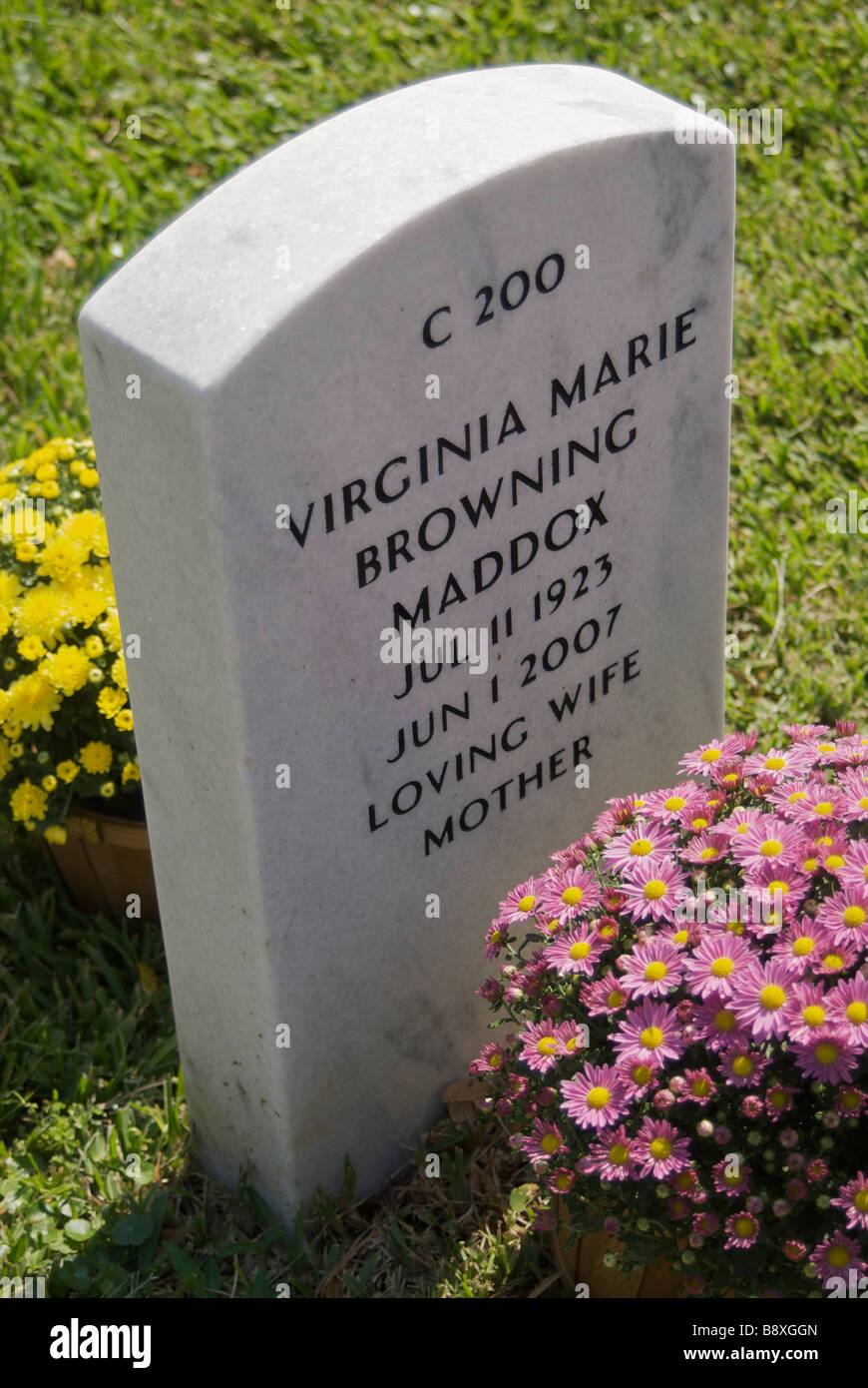 Historic tomb stone, St. Augustine Stock Photo