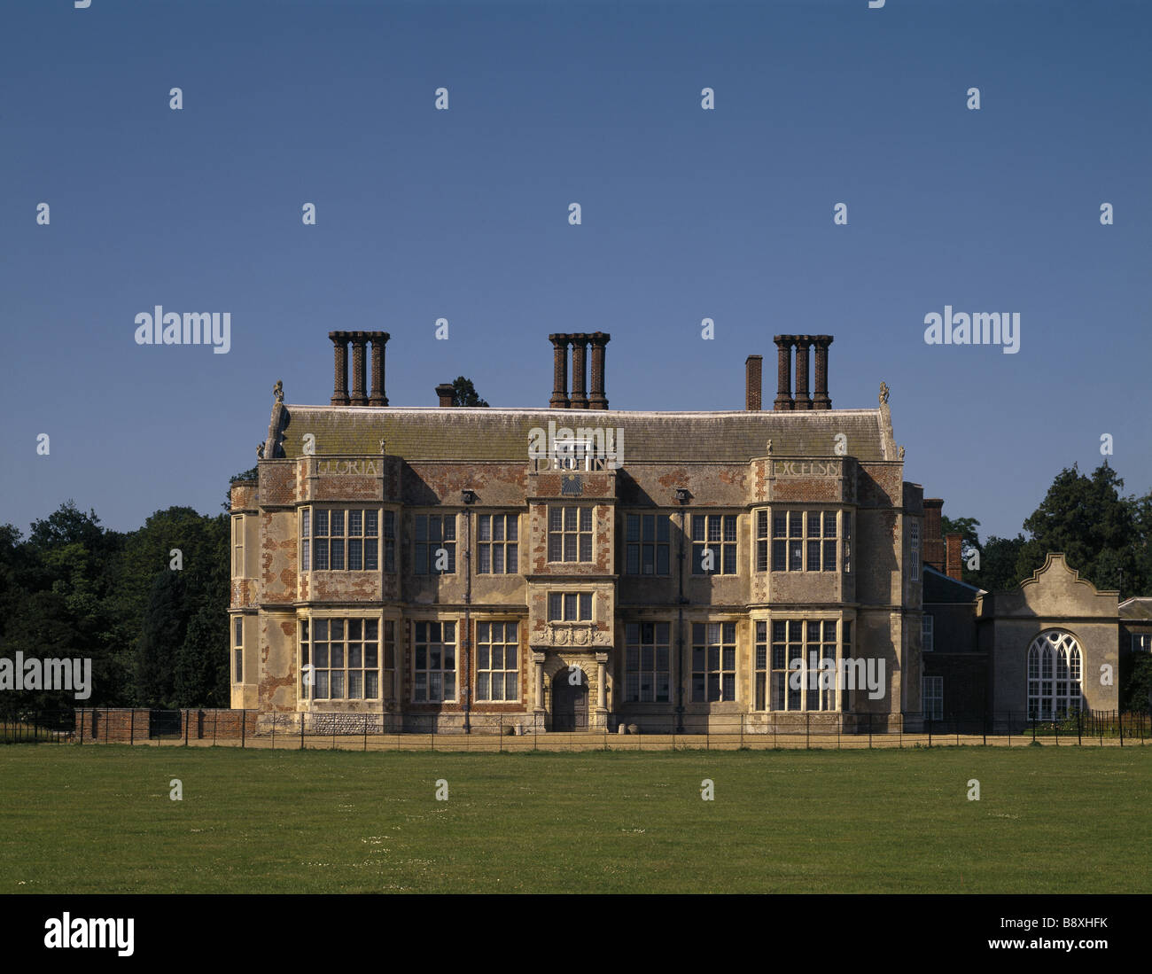Springtime Extraordinary The South Front of Felbrigg Hall with its extraordinary disparity of ...