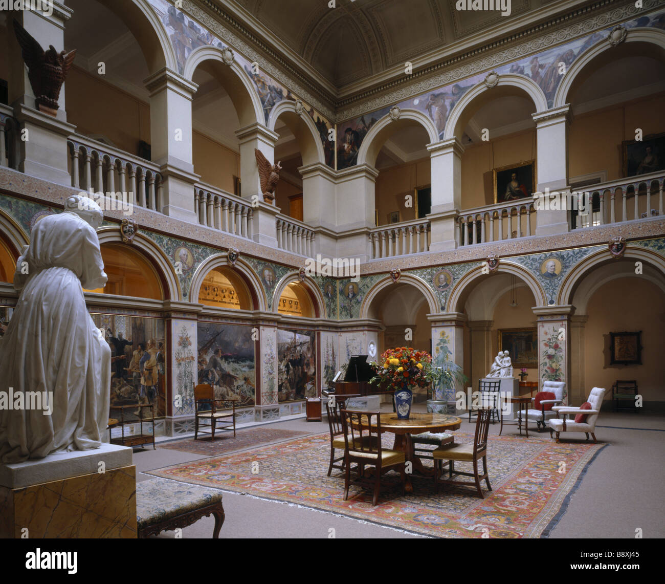 The magnificent Central Hall at Wallington The Hall was designed by