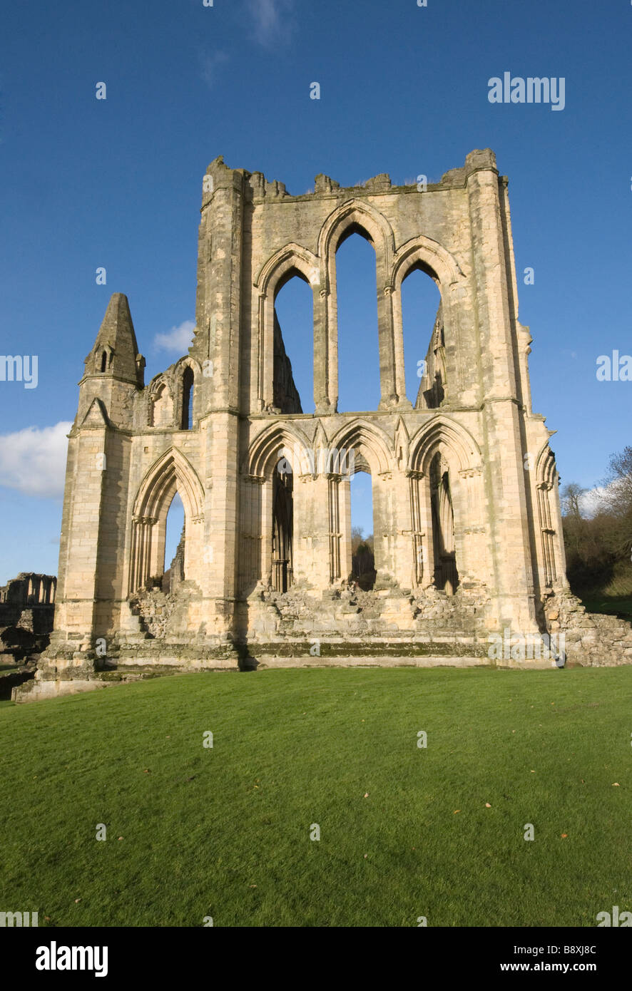 Rievaulx Abbey North Yorkshire Founded 1132 A Cistercian Abbey FOR EDITORIAL USE ONLY Stock Photo