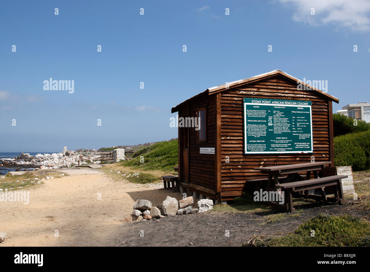 entrance to the stony point african penguin colony reserve betty's bay