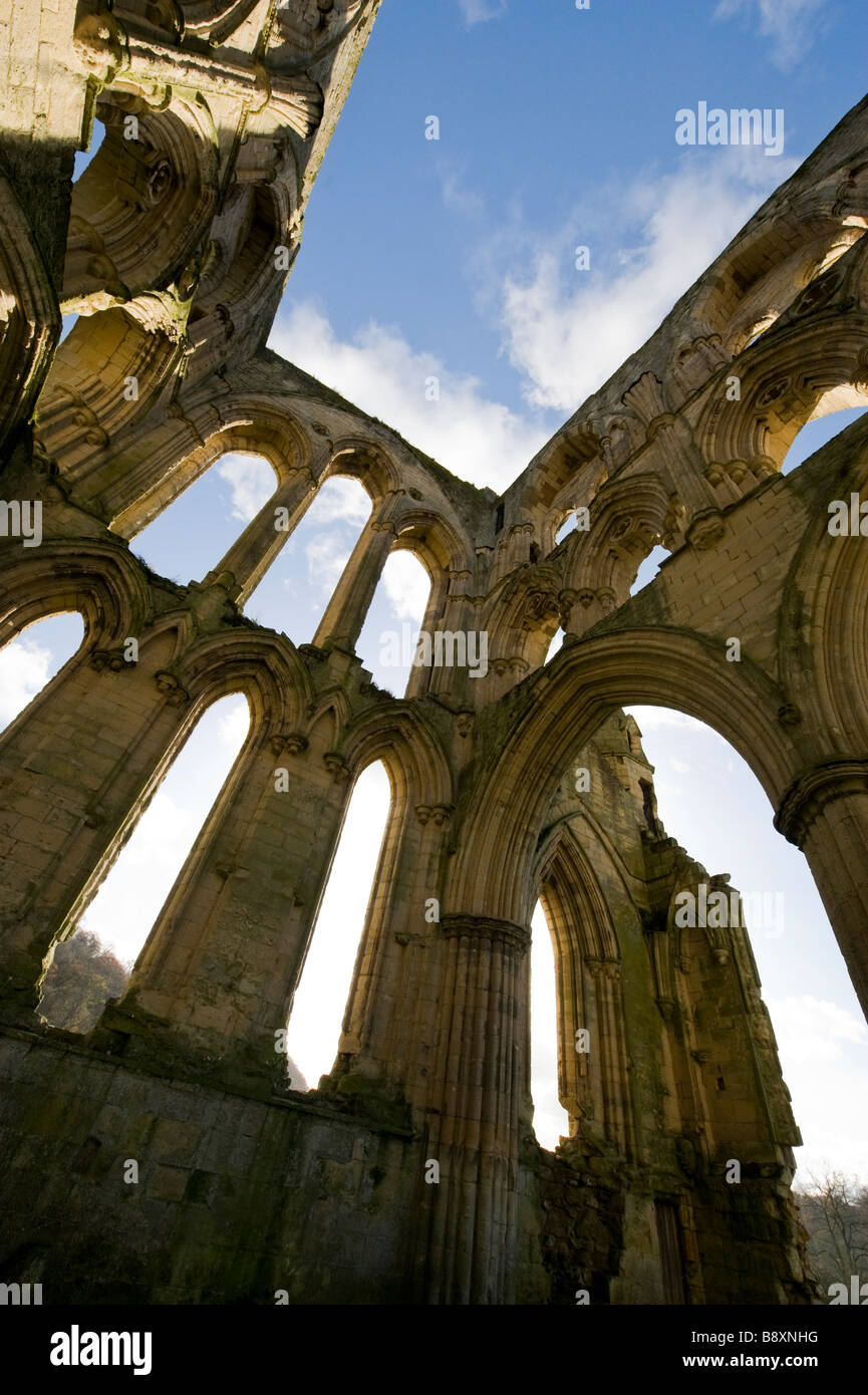 Rievaulx Abbey North Yorkshire Founded 1132 A Cistercian Abbey FOR EDITORIAL USE ONLY Stock Photo