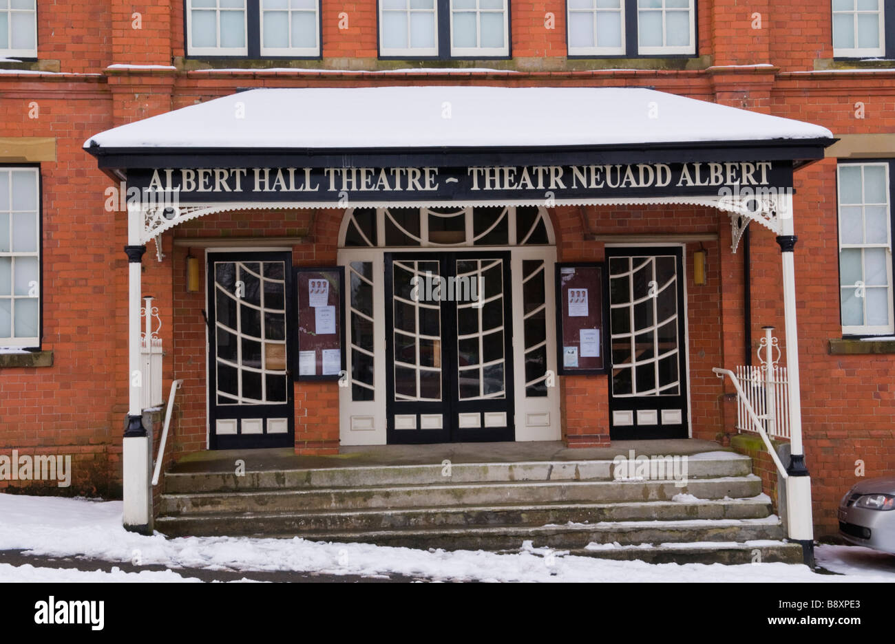 Exterior of the Albert Hall Theatre Llandrindod Wells Powys Mid Wales UK Stock Photo