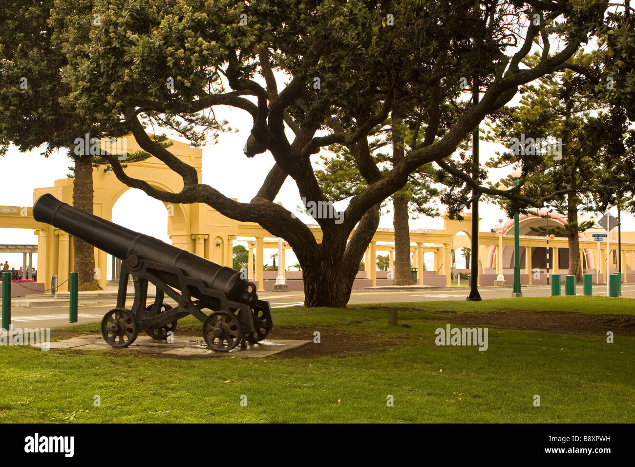 Cannon at Napier North Island New Zealand Stock Photo