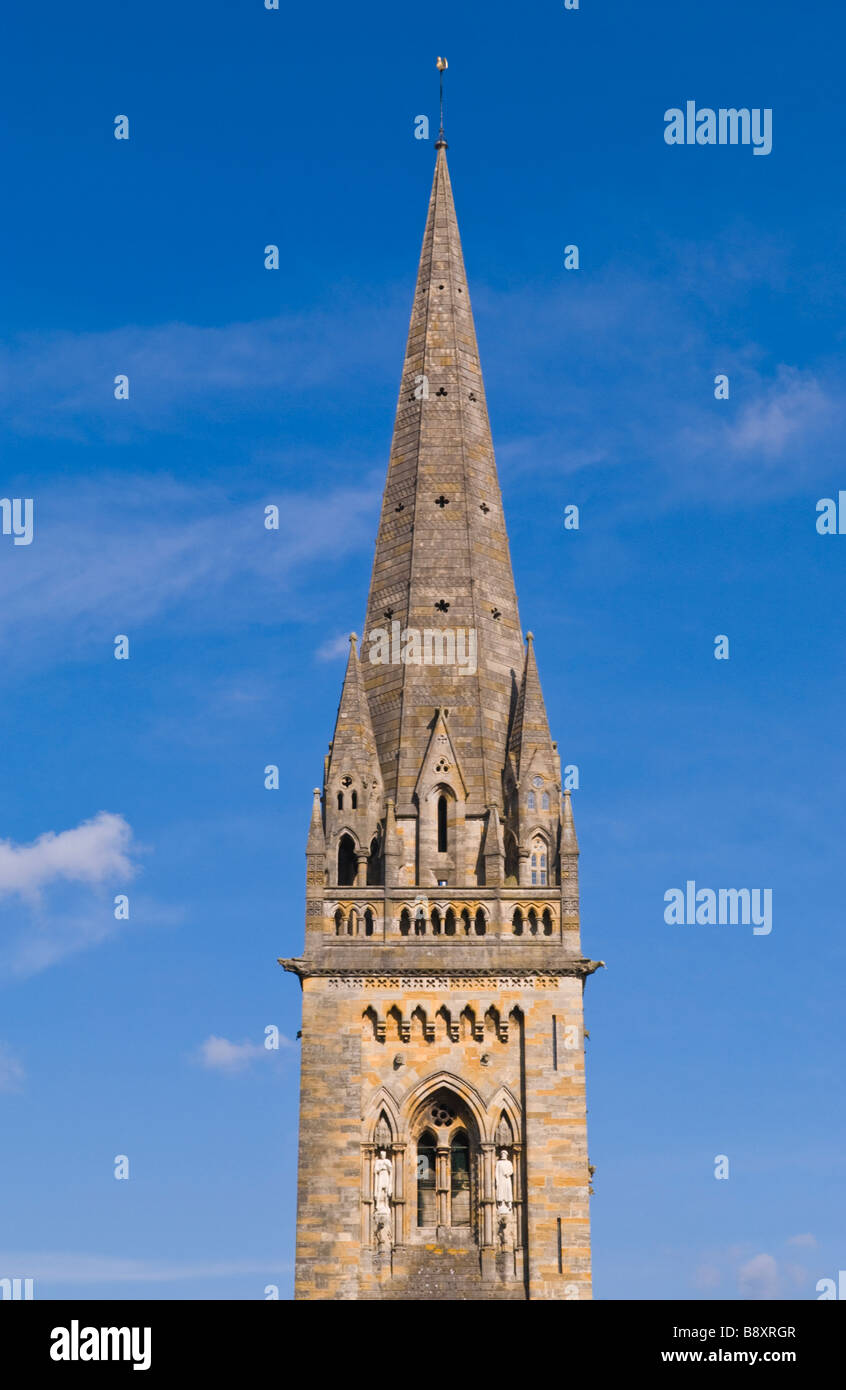 Spire of Llandaff Cathedral Cardiff South Wales UK Stock Photo