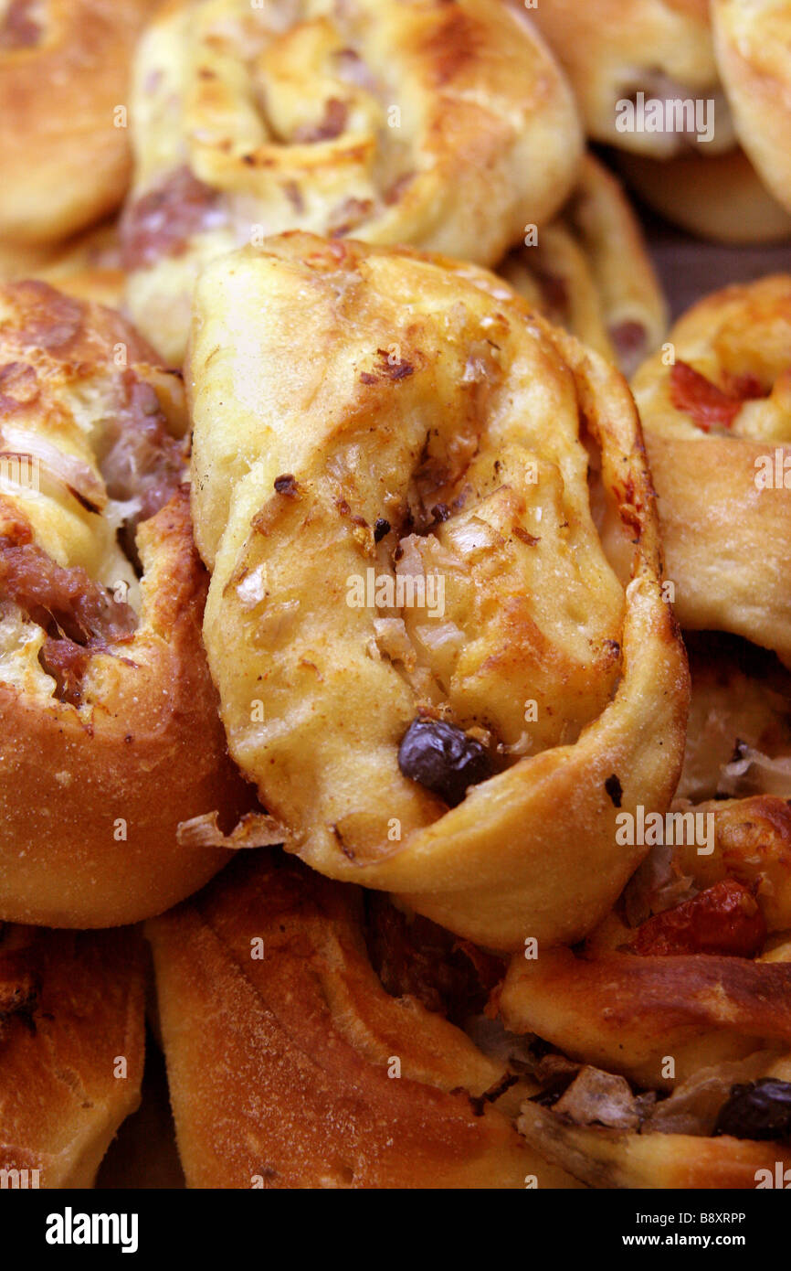 Panino alla Campagnola Typical Sicilian Pastry Stock Photo