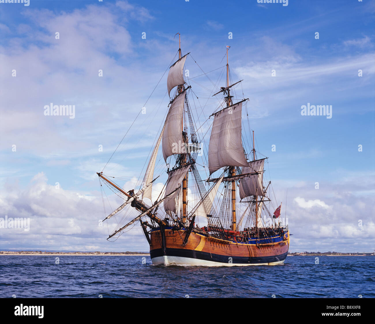 TALL SHIP ENDEAVOR, U.K Stock Photo Alamy