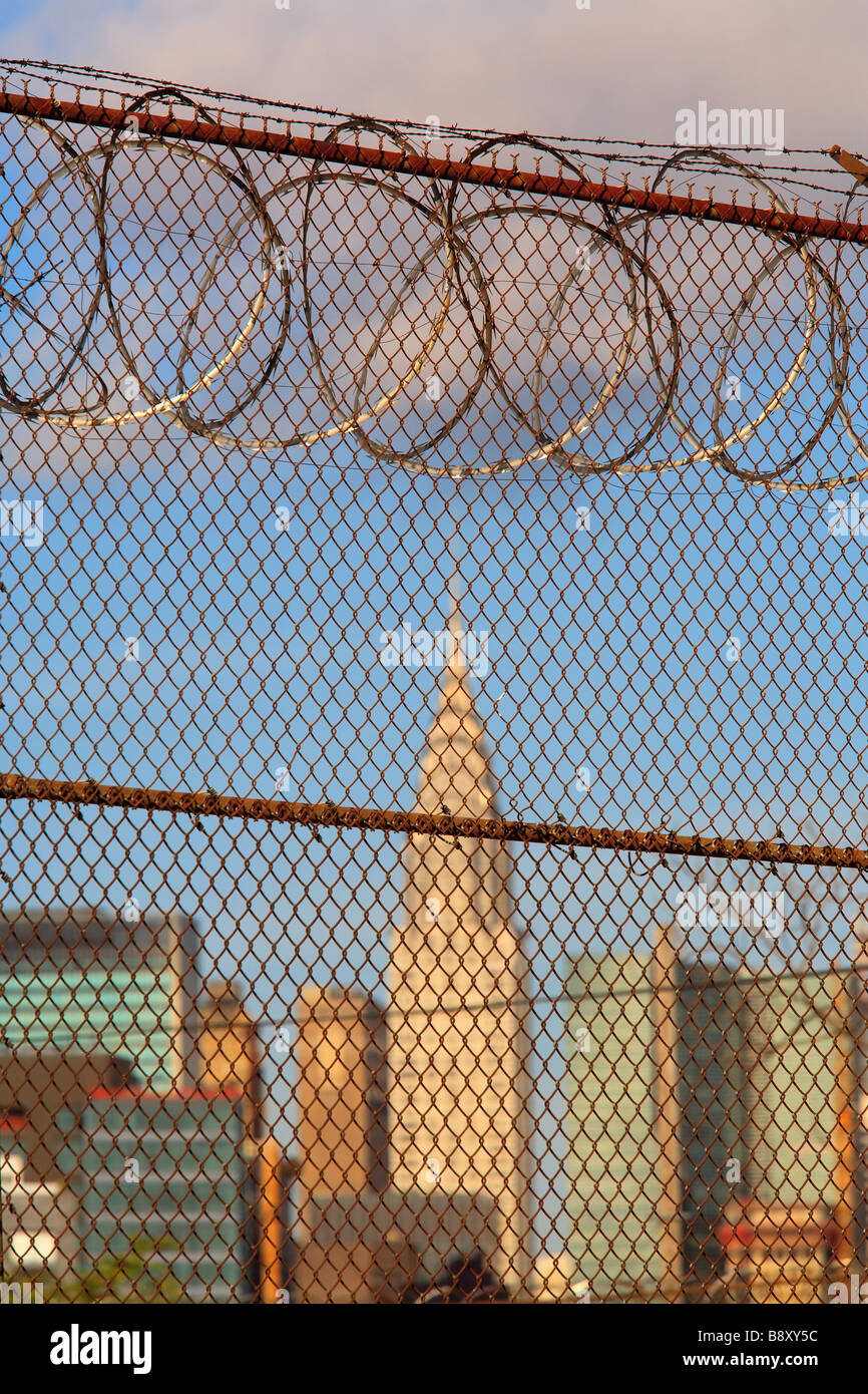 Midtown Manhattan skyline from Long Island City, Queens, New York, NY Stock Photo