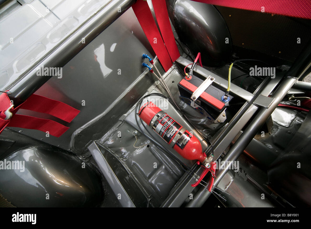 Fire extinguisher in car Stock Photo Alamy