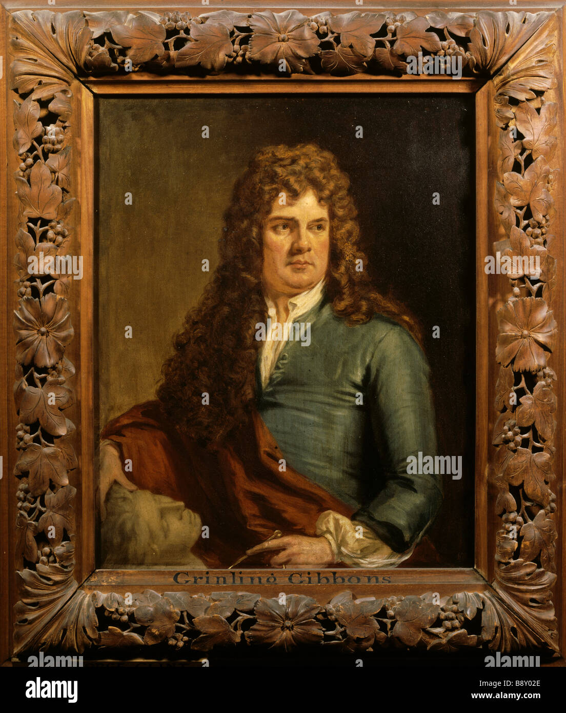 GRINLING GIBBONS 1648 1721 by Clint 1770 1854 from Petworth Stock Photo Alamy