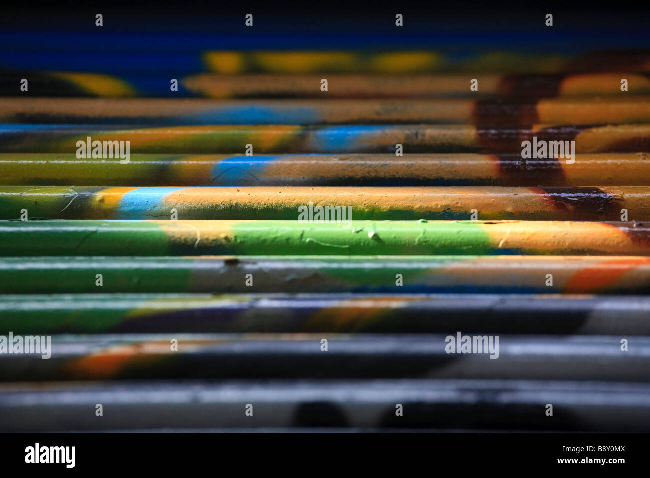 Graffiti Five Points neighborhood Queens New York Stock Photo Alamy