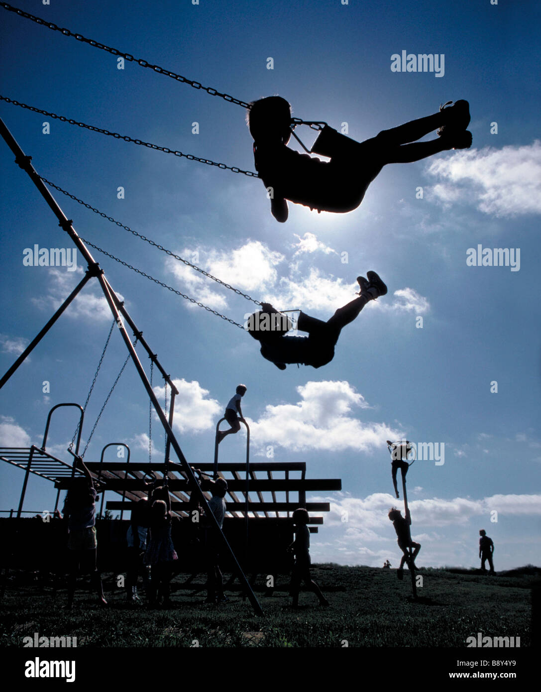 Children playing in a playground hi-res stock photography and images ...