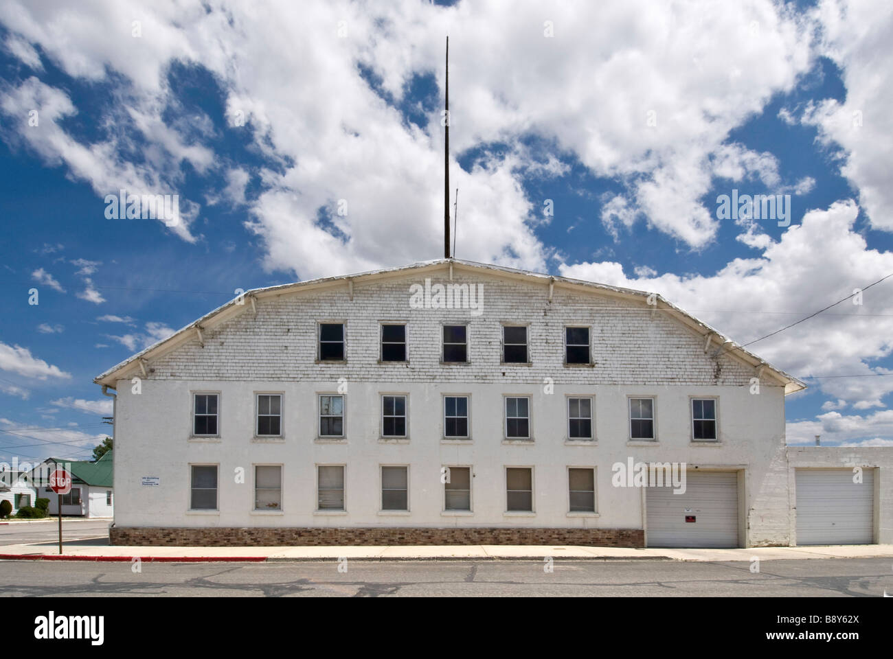 Facade of a building at the roadside, Carlin, Nevada, USA Stock Photo Alamy
