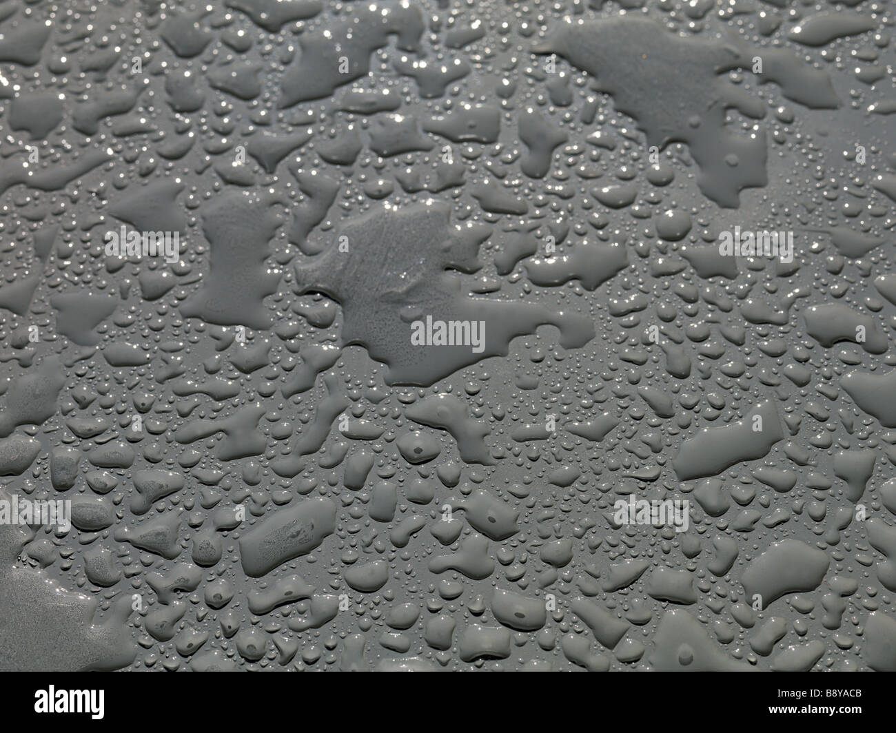 water texture on smooth painted surface Stock Photo