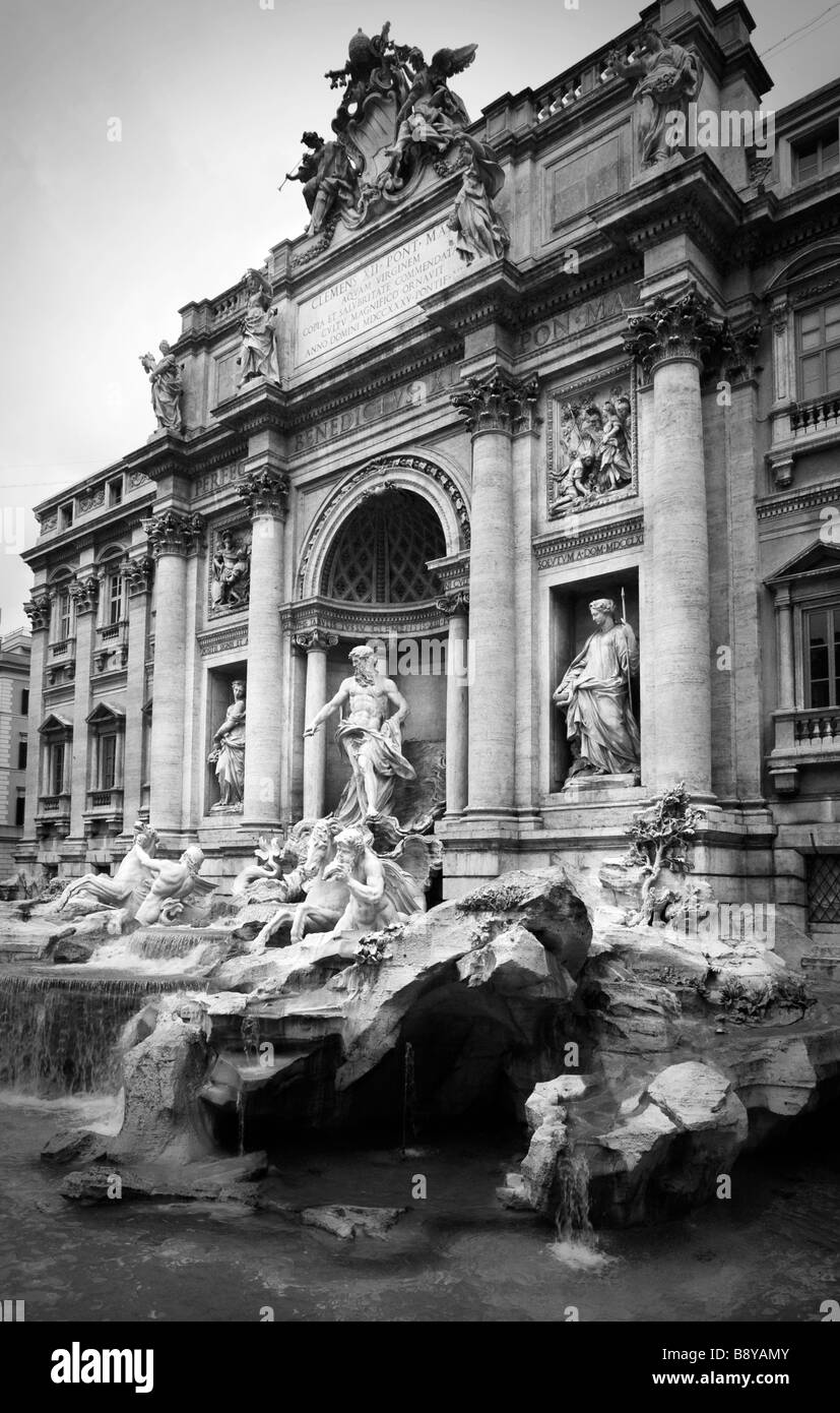 The Trevi Fountain, Rome Stock Photo