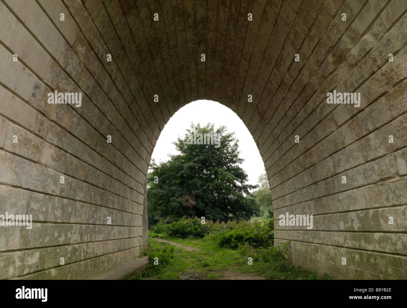 tunnel in countryside Stock Photo