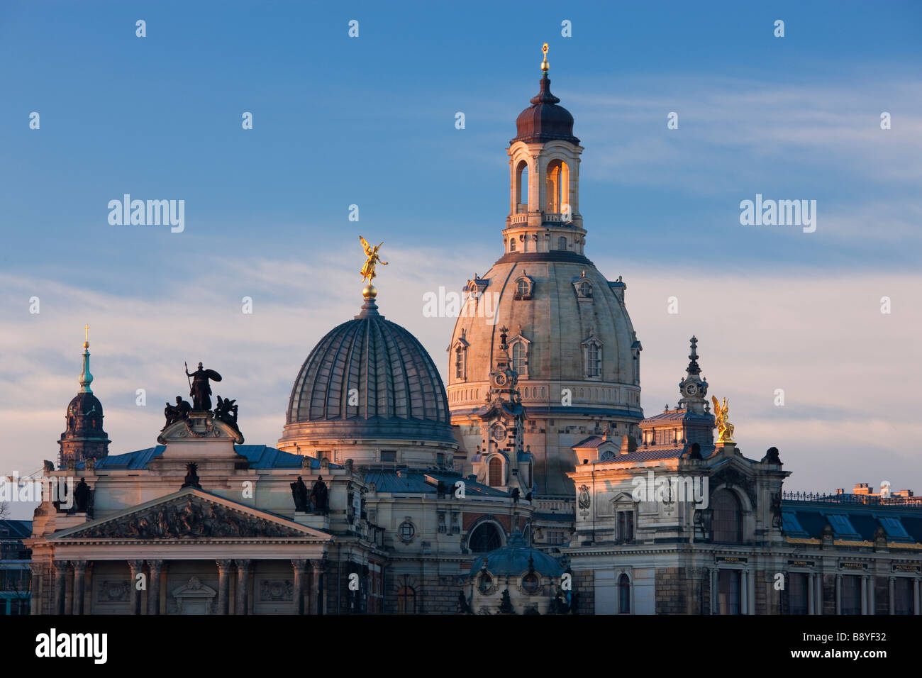 Dome of the Frauenkirche Dresden Saxony Germany Stock Photo