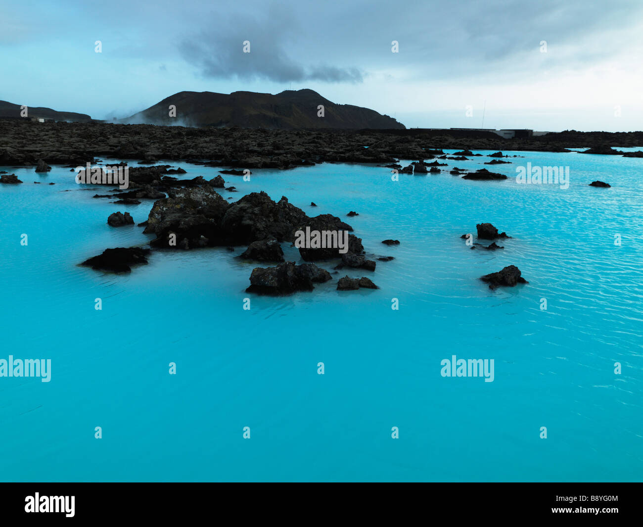 Blue Lagoon geothermal spa Iceland. Stock Photo