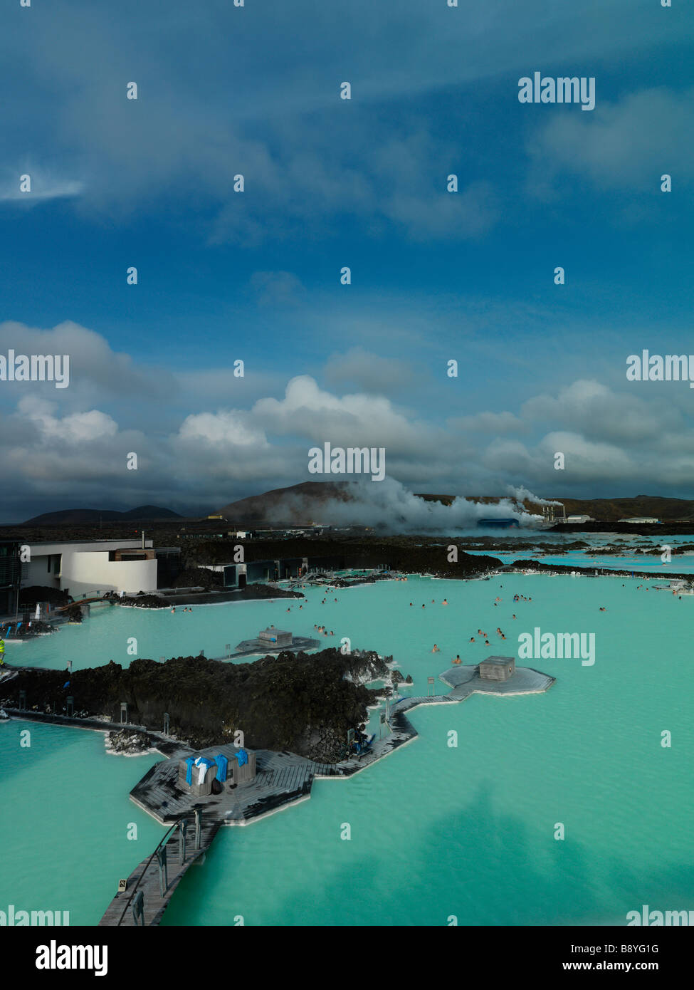 Blue Lagoon geothermal spa Iceland. Stock Photo