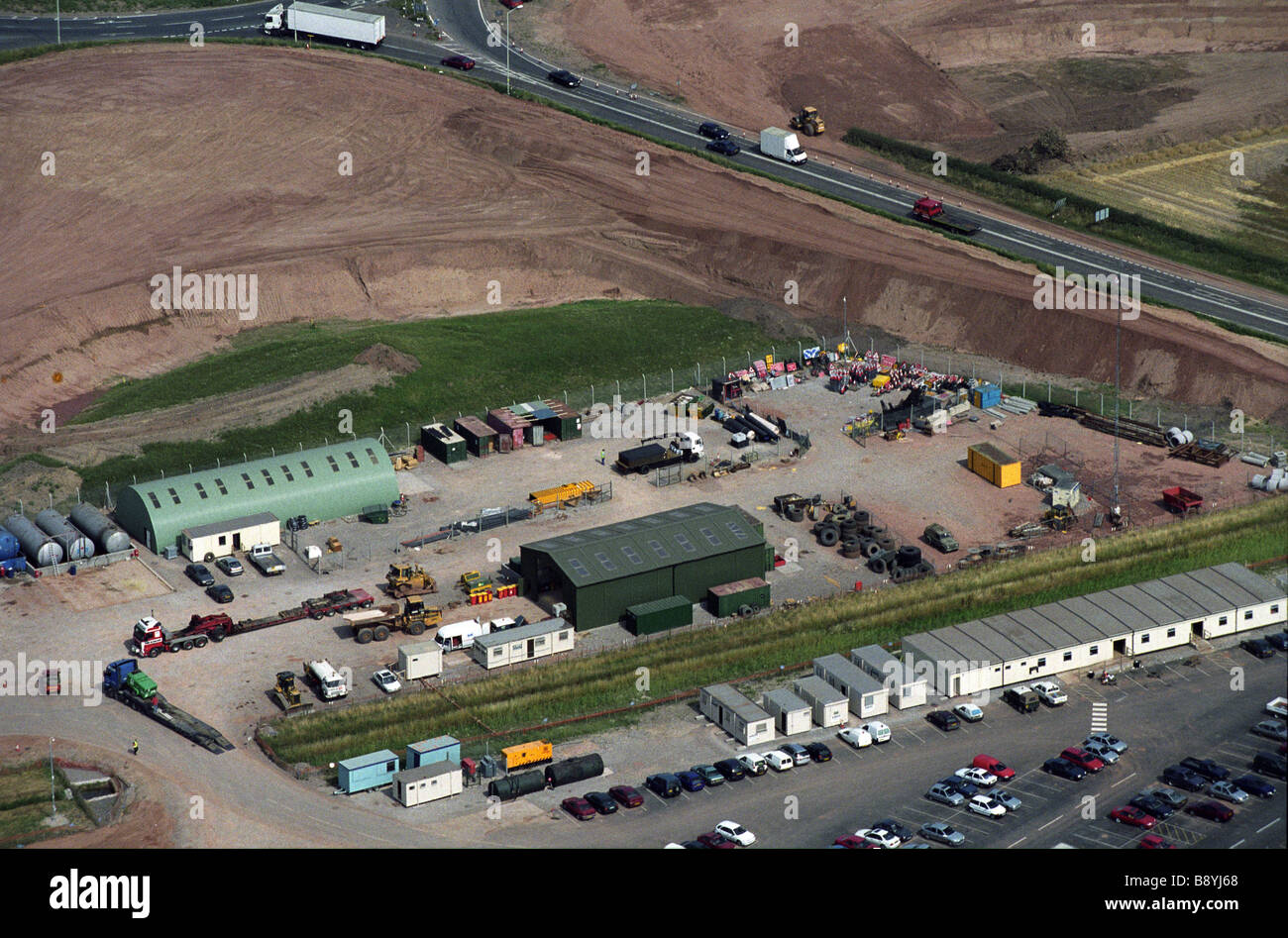 M6 motorway construction hi-res stock photography and images - Alamy