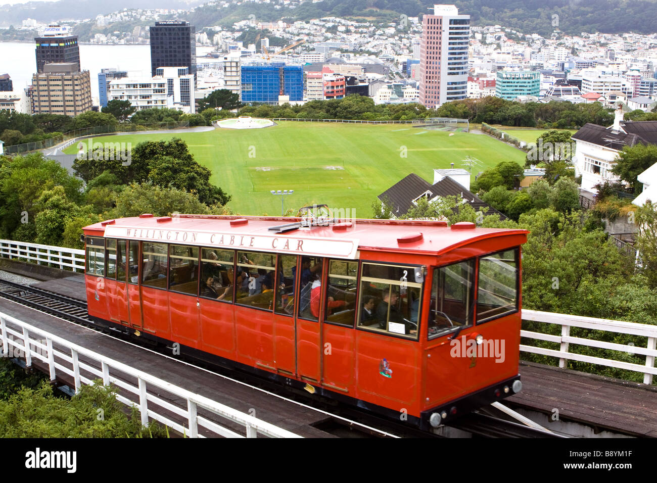 Cable Car Wellington New Zealand Stock Photo