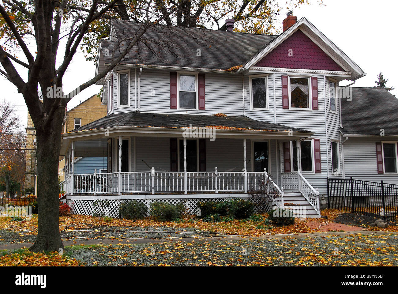 Typical american house, Sheridan, Illinois, United States of America