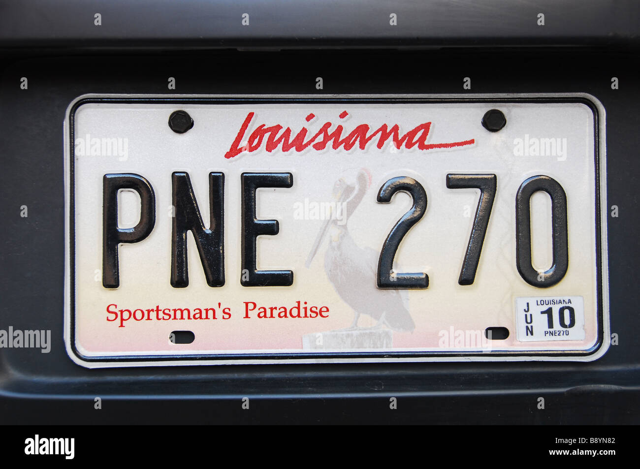 Lousiana plate hi-res stock photography and images - Alamy