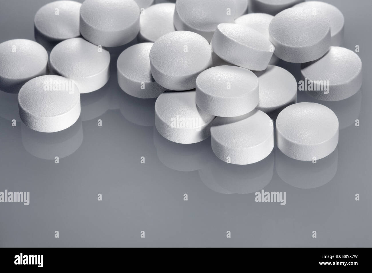 Tablets on a gray background Stock Photo