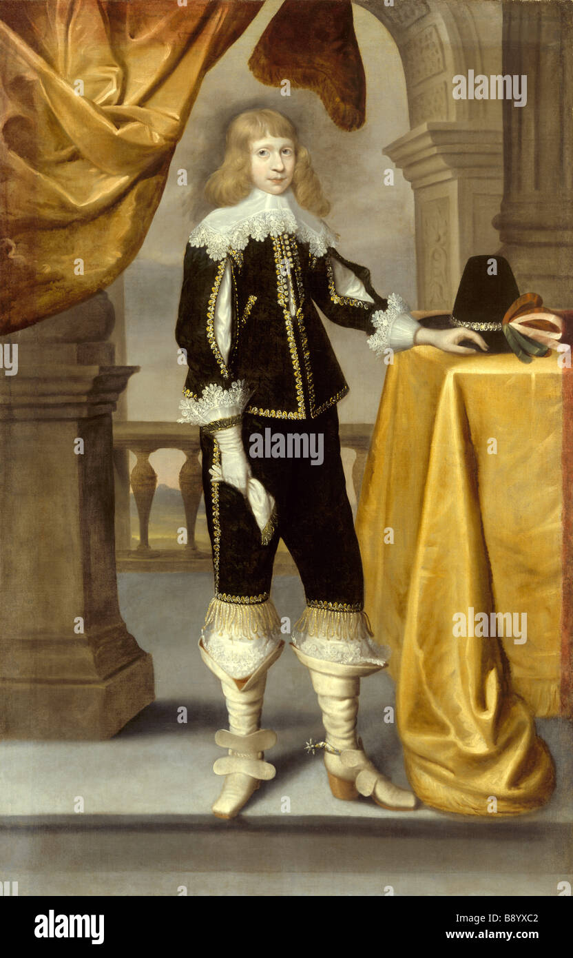 PORTRAIT OF A YOUNG CAVALIER English 17th century possibly Edward Bowar