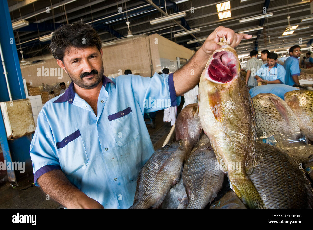 Fish market Deira Dubai United Arab Emirates Stock Photo Alamy