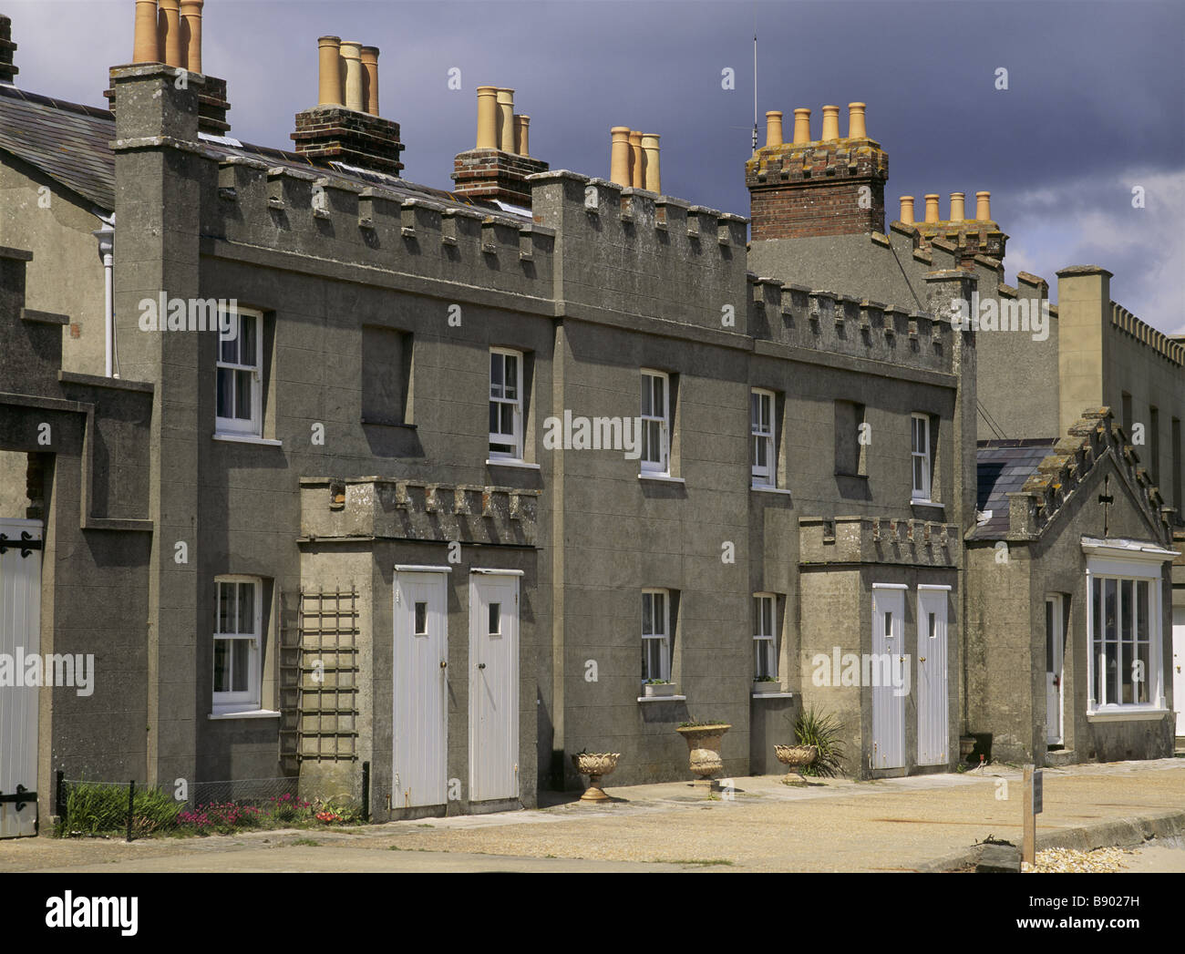 Quay Cottage On Brownsea Island Poole Harbour Dorset Stock Photo