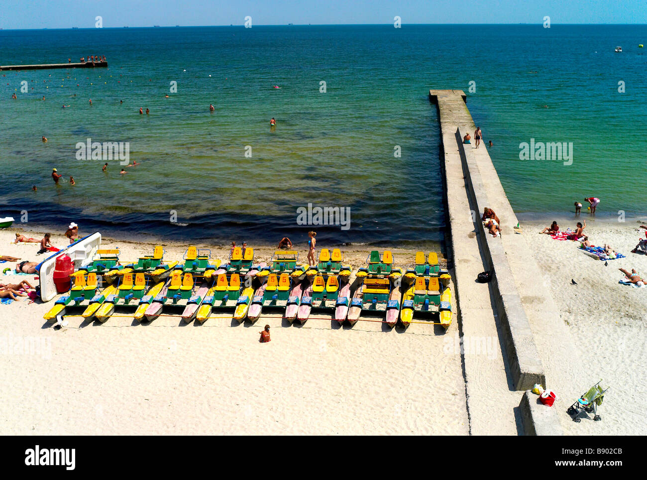 The beach in Acadia Odessa Ukraine Stock Photo