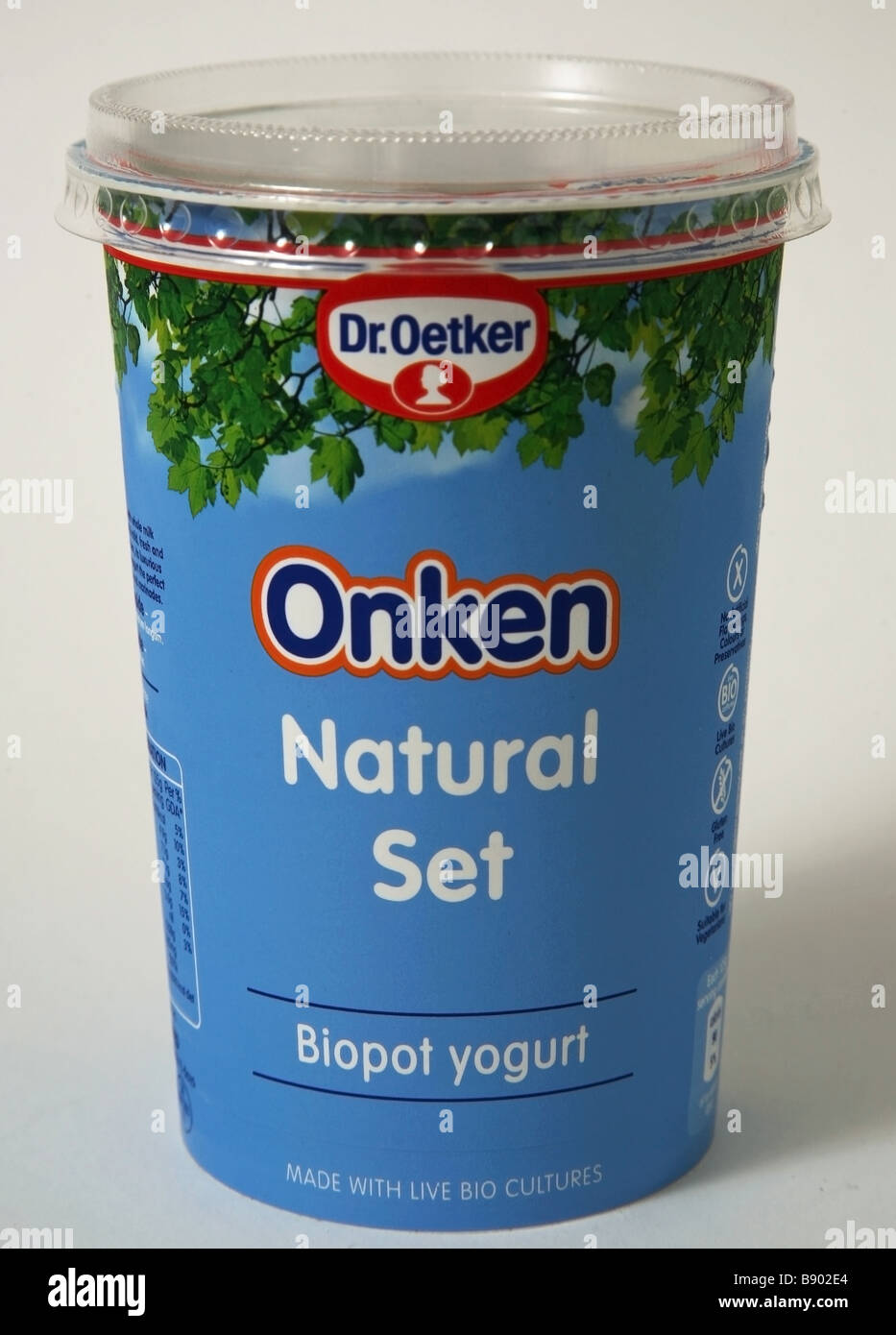 onken natural set yogurt probiotic Stock Photo