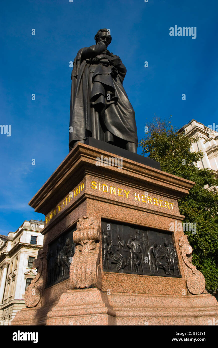 Statue of Sidney Herbert by John Bell at Waterloo Place in central