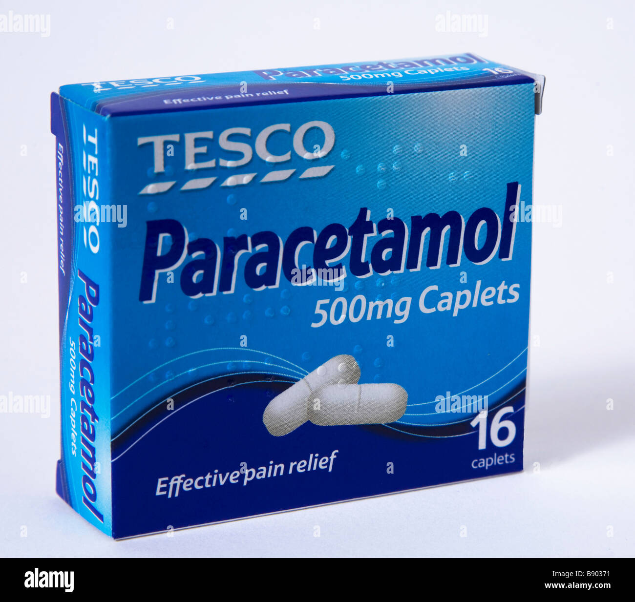 cheap tesco paracetamol Stock Photo
