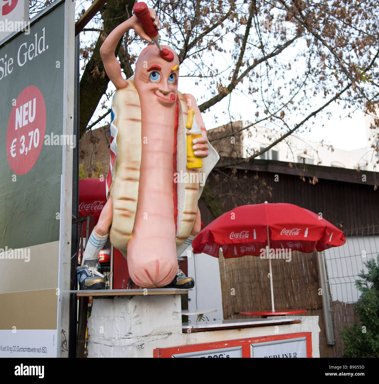 Hot dog advertising figure Stock Photo - Alamy