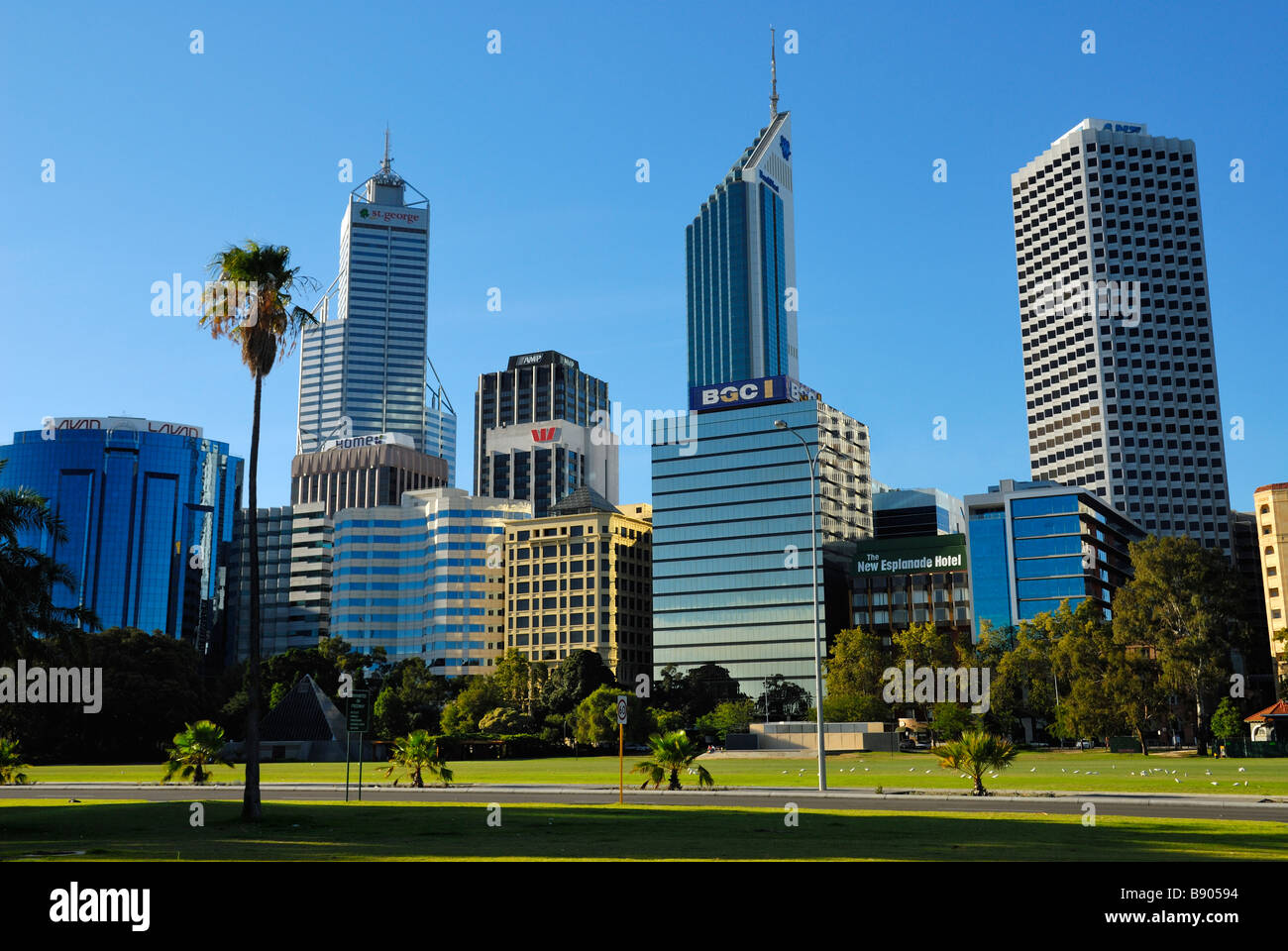 City centre skyline Perth Western Australia Stock Photo - Alamy