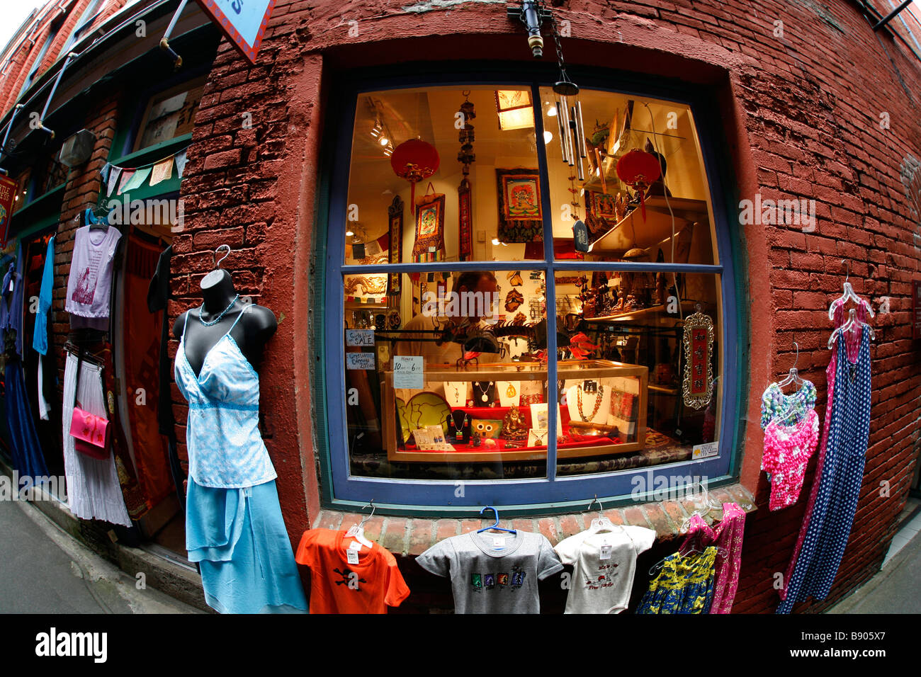 A shop in Fan Tan Alley in Victoria's Chinatown in British Columbia, Canada. Stock Photo