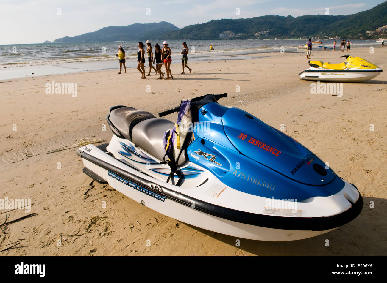 Jet ski boats on the beach in Phuket, Thailand Stock Photo Alamy