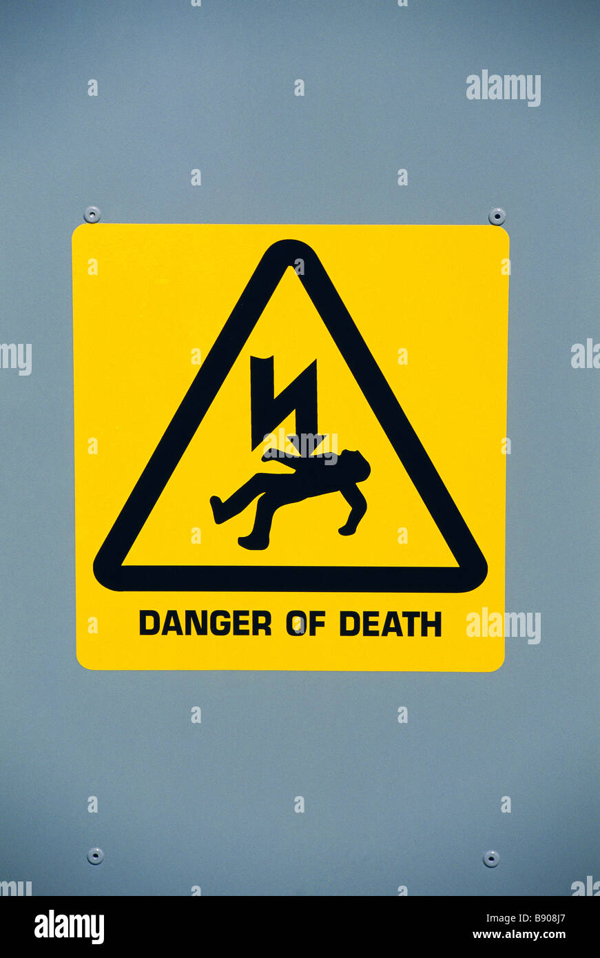 Warning sign Scotland Great Britain Stock Photo - Alamy