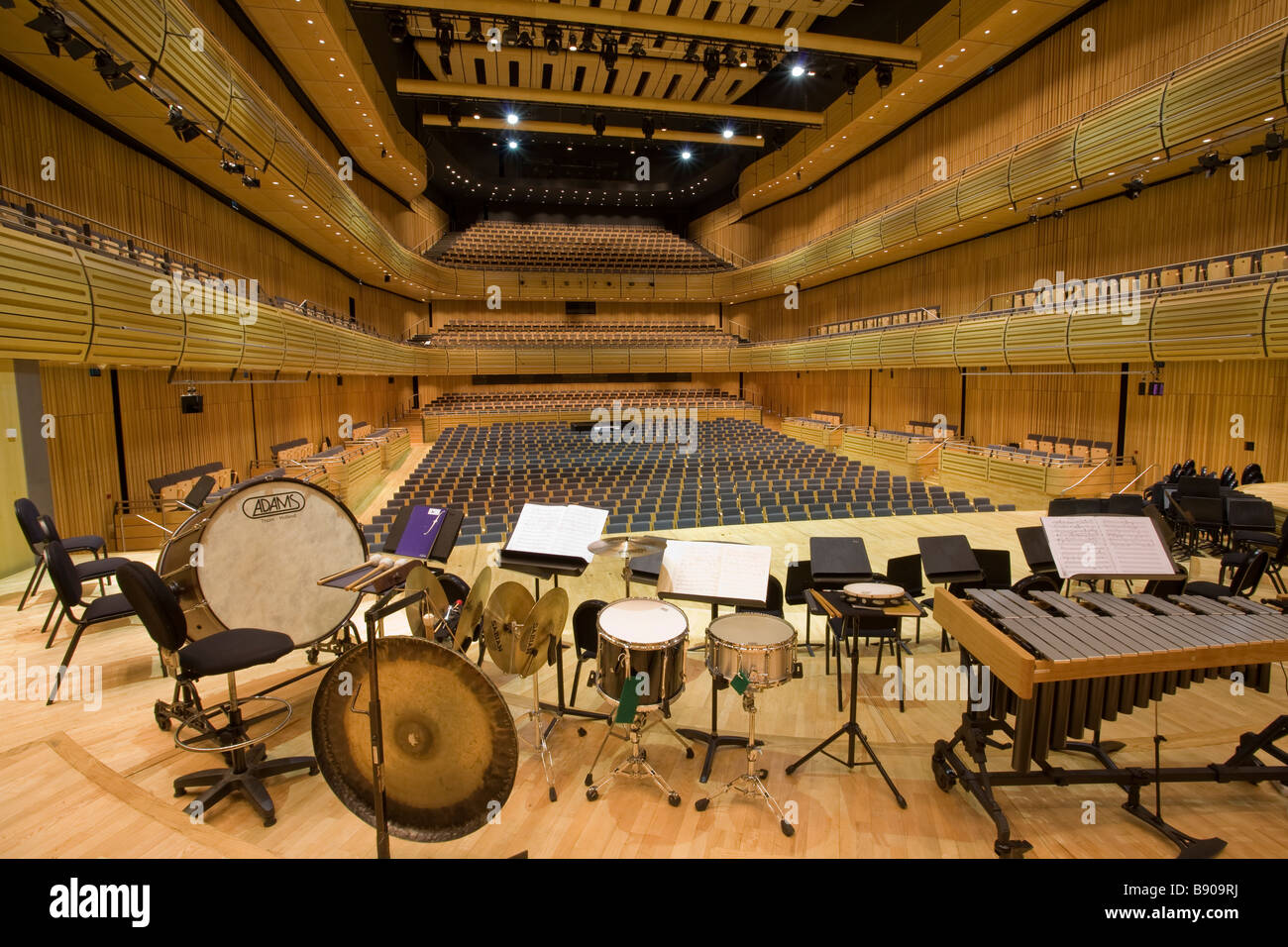 Inside Hall One at The Sage Gateshead, Norman Foster's stunning music