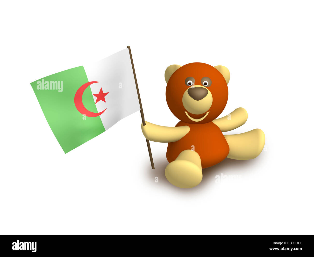Algeria flag Stock Photo