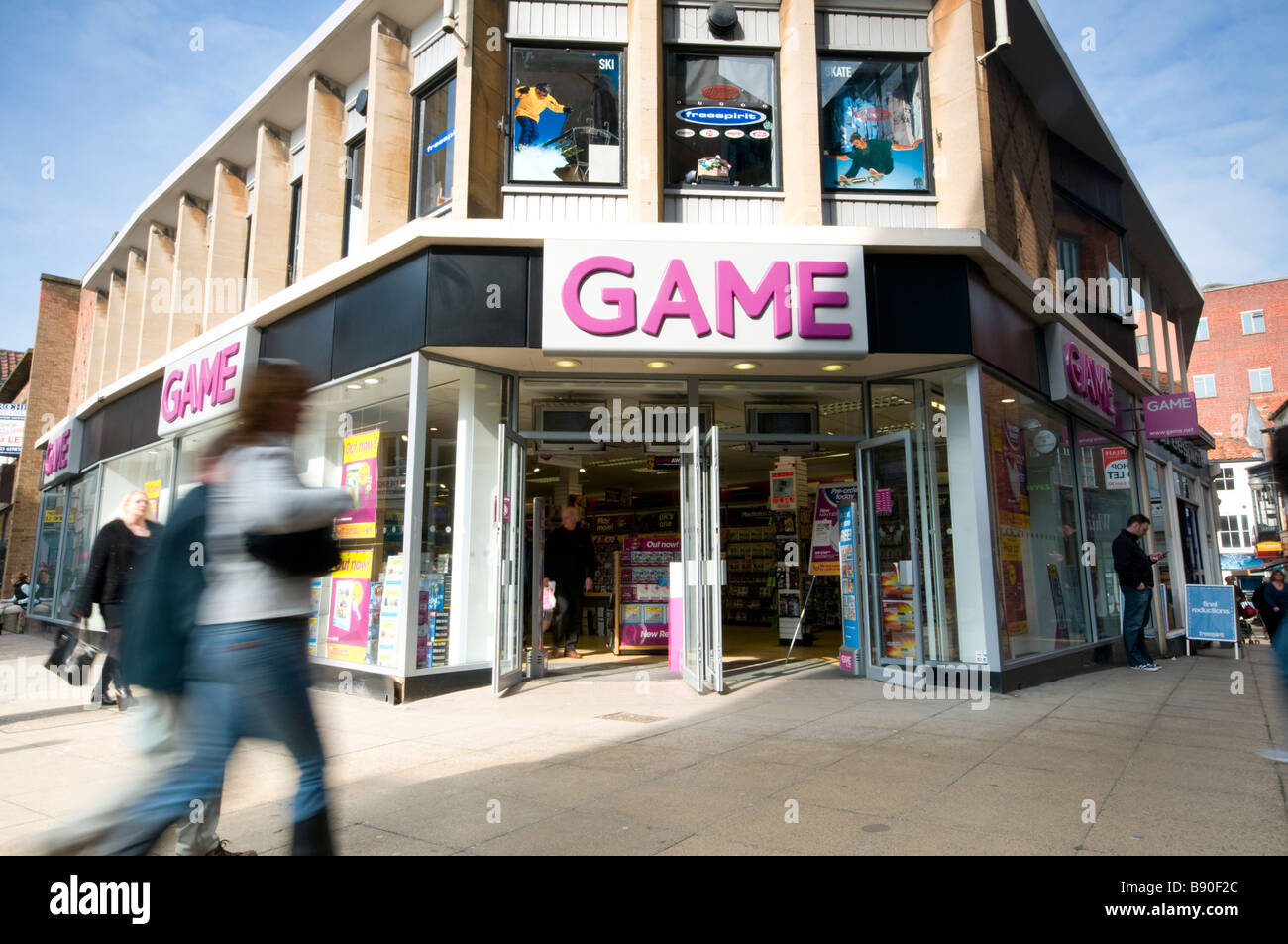 Game Store Norwich UK Stock Photo