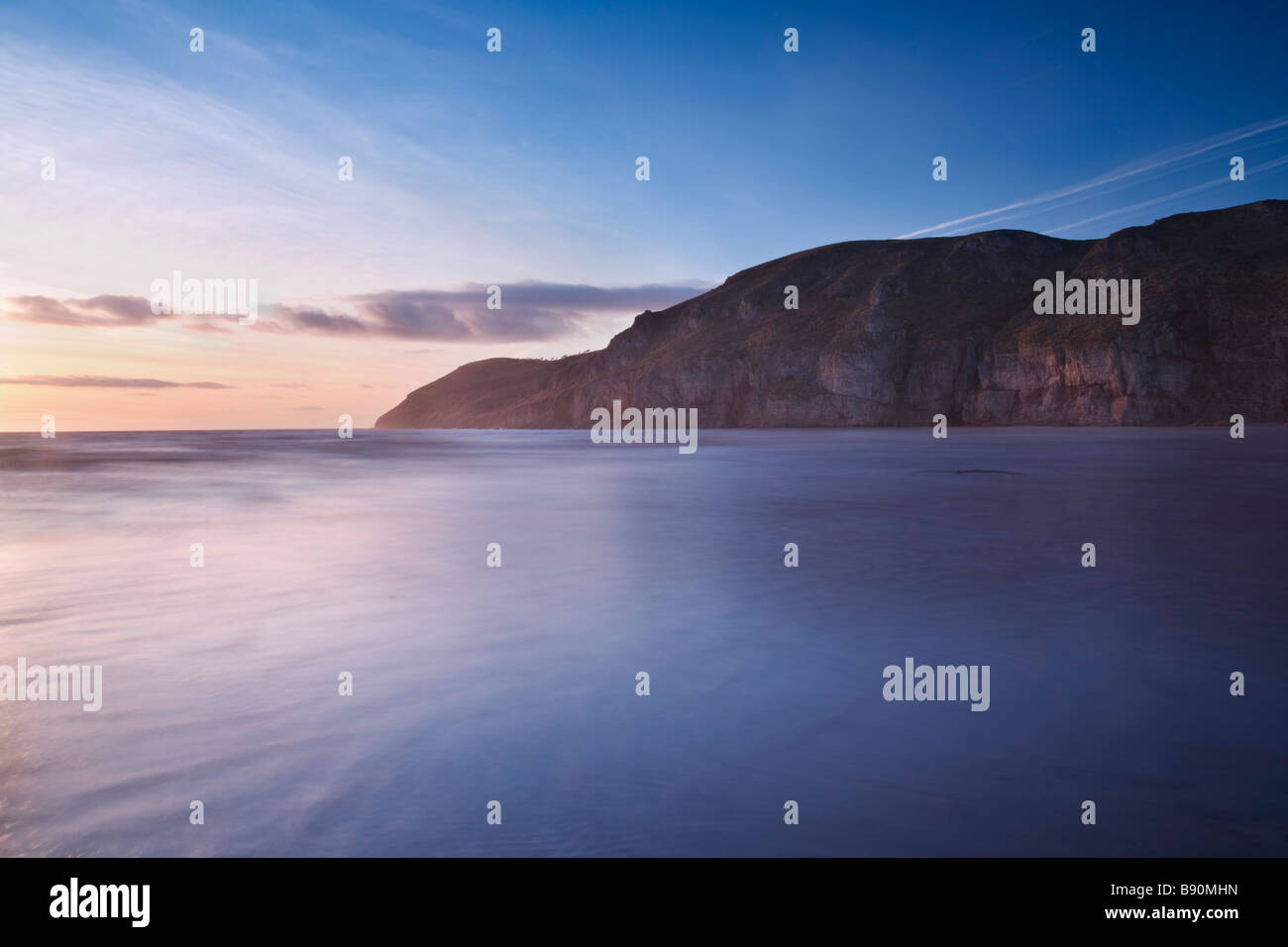 Brean Down at Sunset Somerset England UK Stock Photo