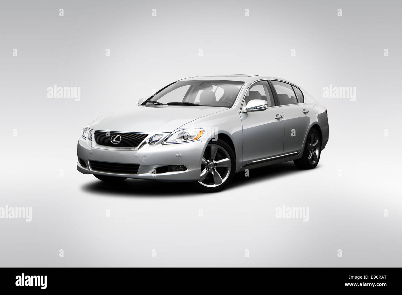 2009 Lexus GS GS350 in Gray - Front angle view Stock Photo