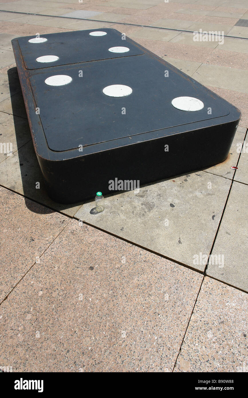 Oversized game piece in Your Move by artists Roger White, Daniel