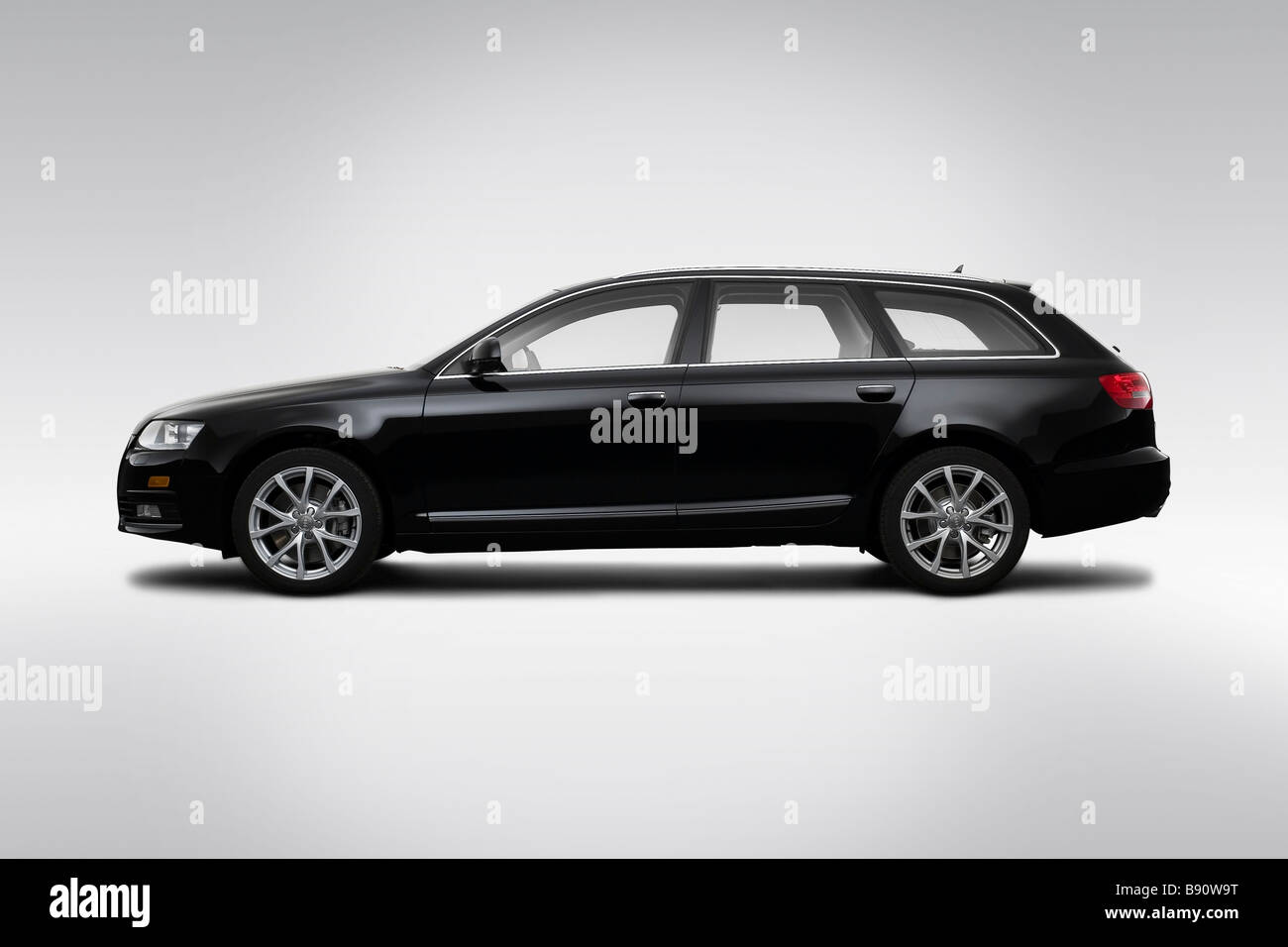 2009 Audi A6 Avant 3.0 quattro in Black - Drivers Side Profile Stock Photo  - Alamy