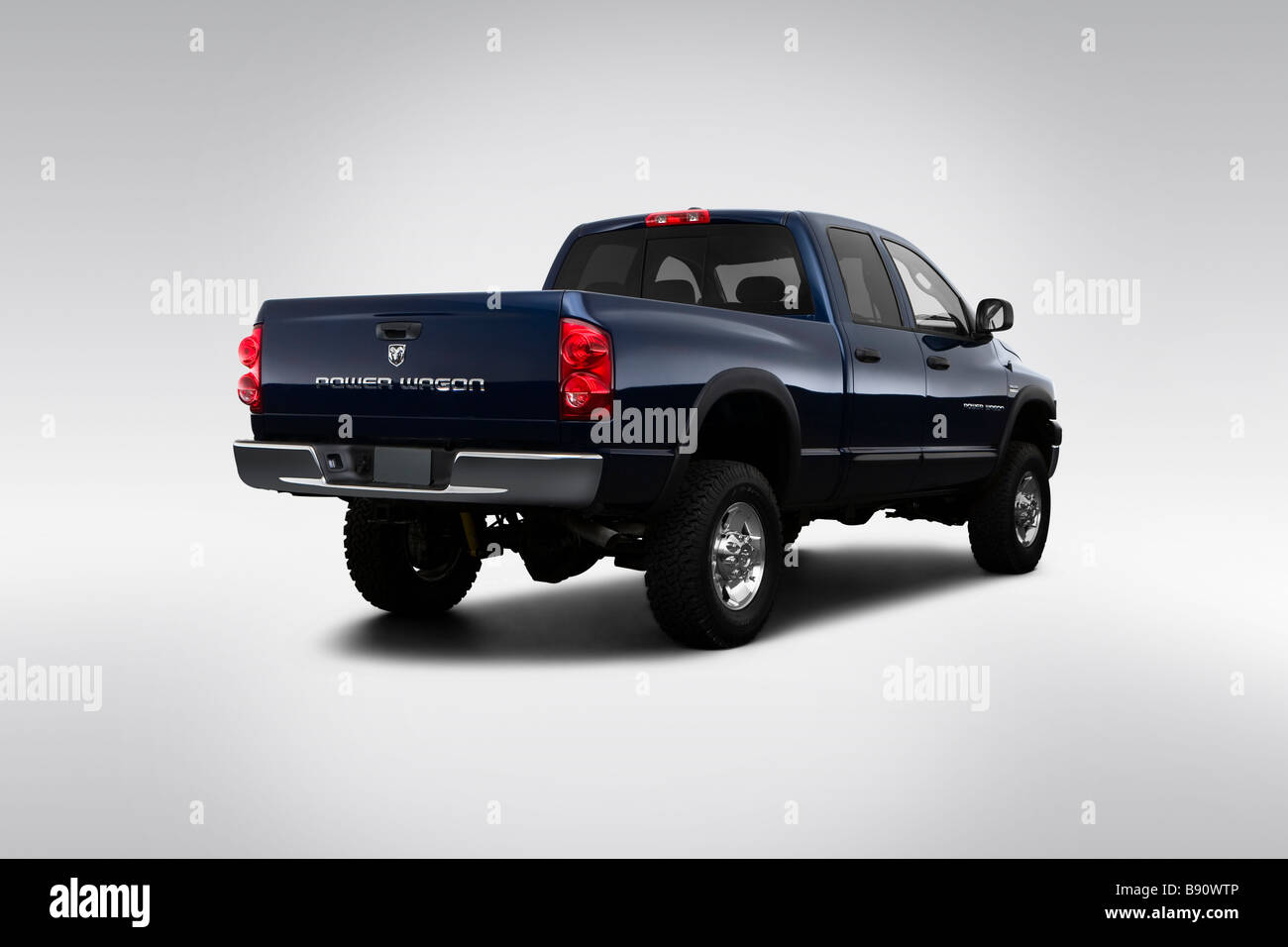 2009 Dodge Ram 2500 SLT in Blue - Rear angle view Stock Photo - Alamy