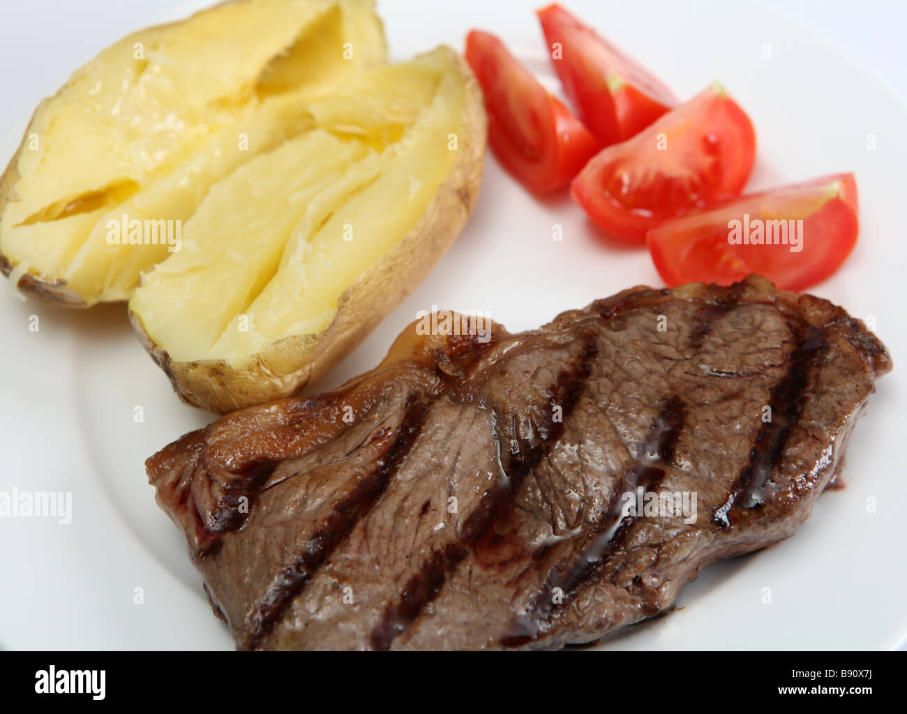 A grilled New York striploin or porterhouse steak names vary from place