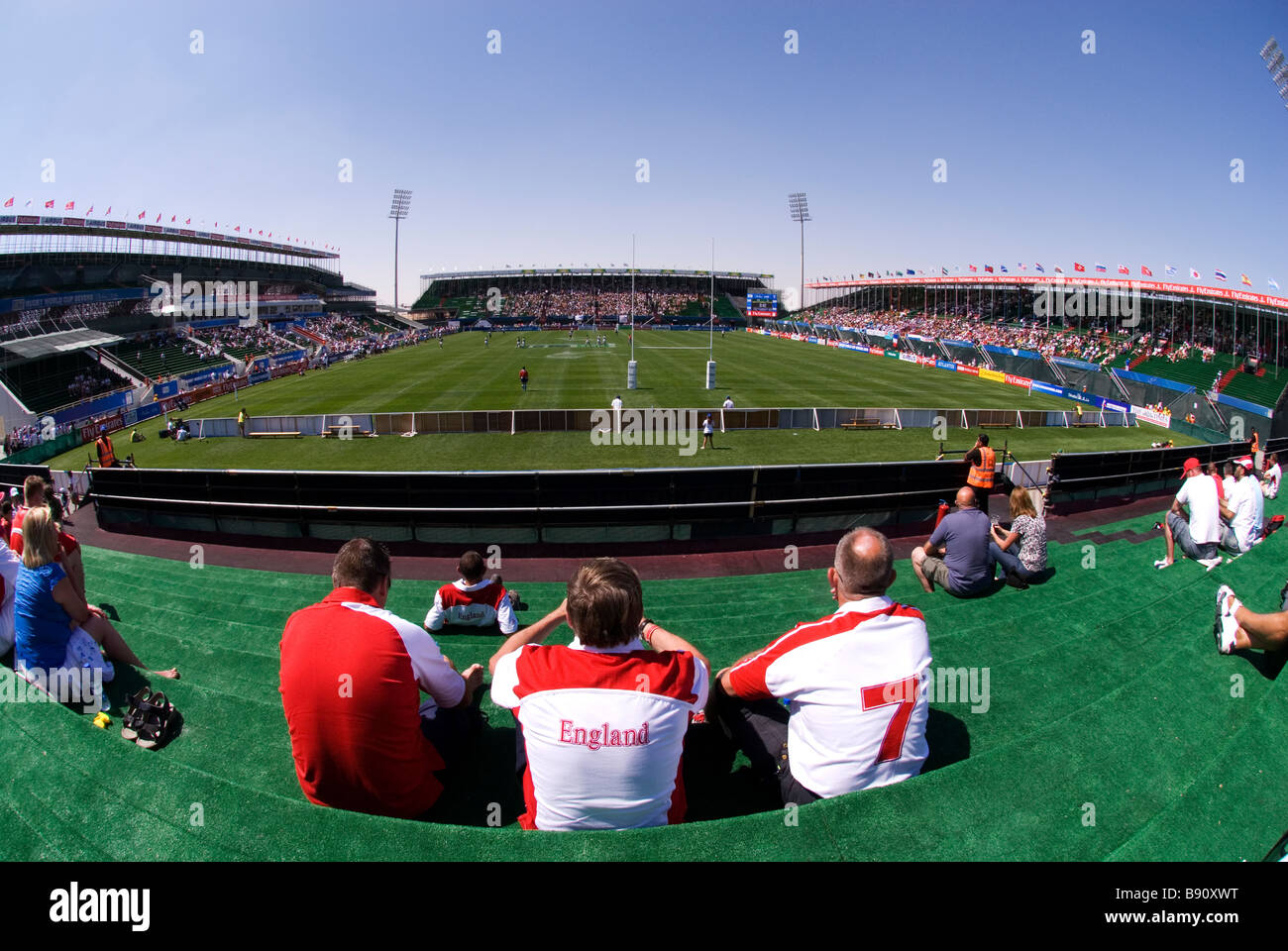 IRB Rugby Sevens world cup 2009 Dubai Stock Photo